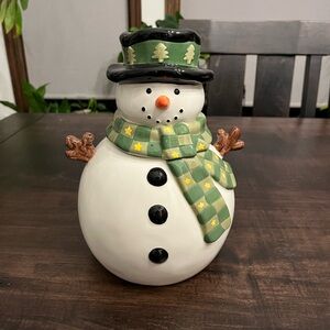 Holiday Snowman Cookie Jar ☃️ 🍪